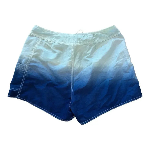 LW Sport Women's Swim Shorts Pull On Drawstrings Faded Blue Size 6 - Picture 6 of 6